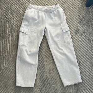Aritzia Gray Cargo Sweatpants